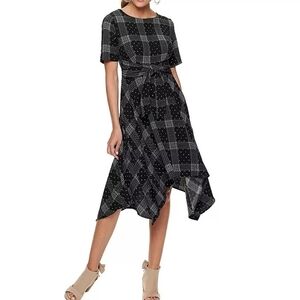 Elle Dress Women's Black White irregular hem Dress Sz XXL NWT